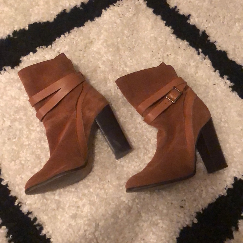 MANGO Suede Booties